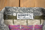 Vintage 1980s Mondo Di Marco 3D Knitted Cardigan Sweater