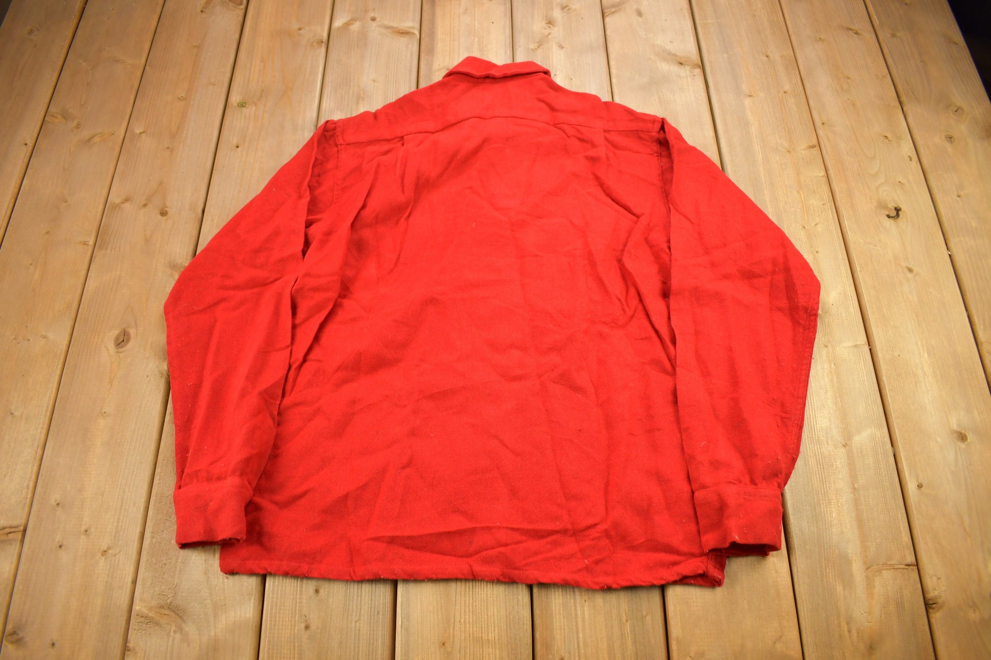 Vintage 1970s Sandy Mac Donald Red Button Up Shirt