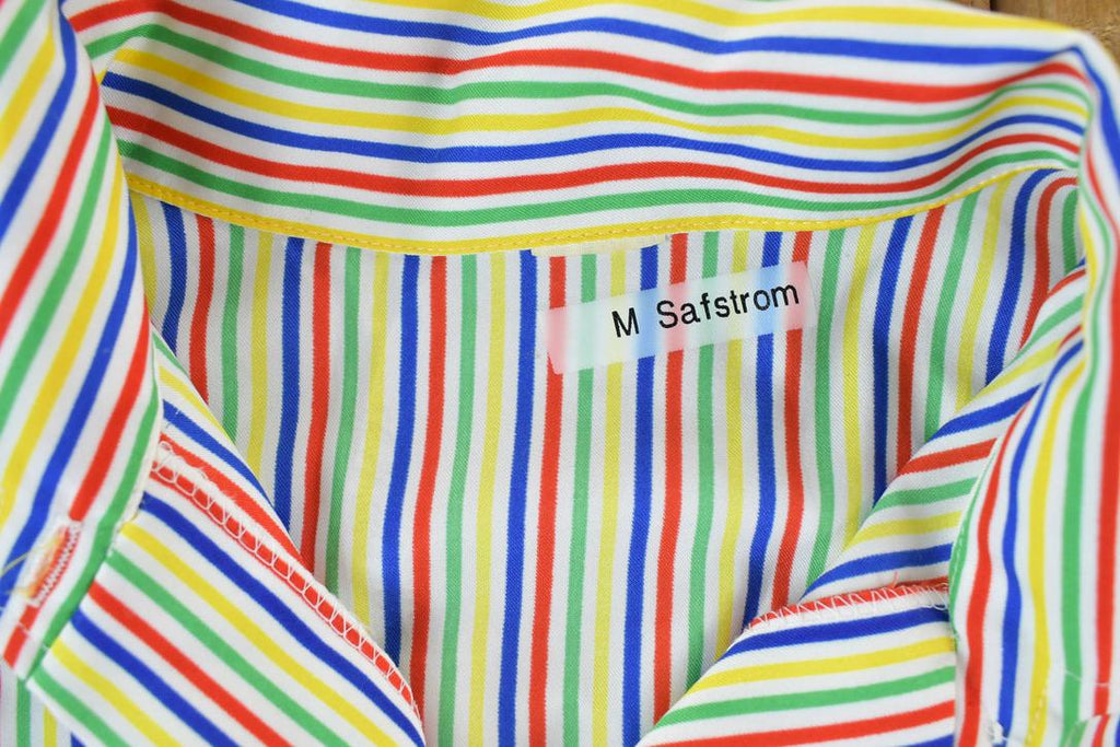 Vintage 1960s Striped Button Up Shirt