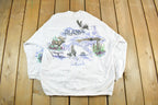 Vintage 1990s Alaska Wilderness AOP Crewneck Sweatshirt Mens XL