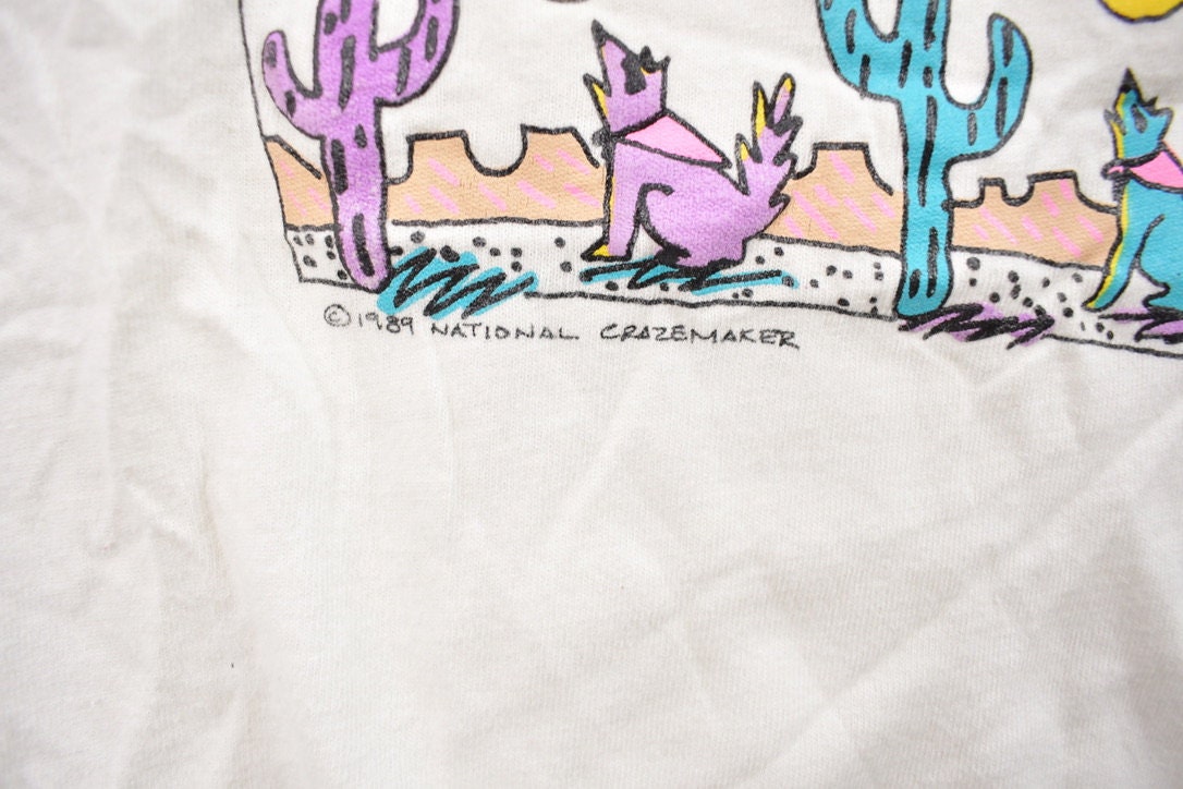 Vintage 1989 Arizona Colorful Desert Souvenir T Shirt
