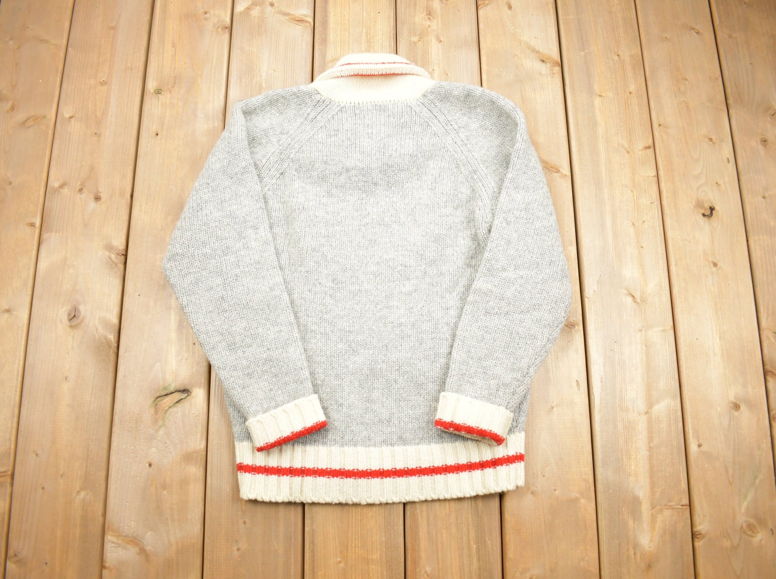 Vintage 1990s Polo Ralph Wool Shawl Collar Knitted Sweater