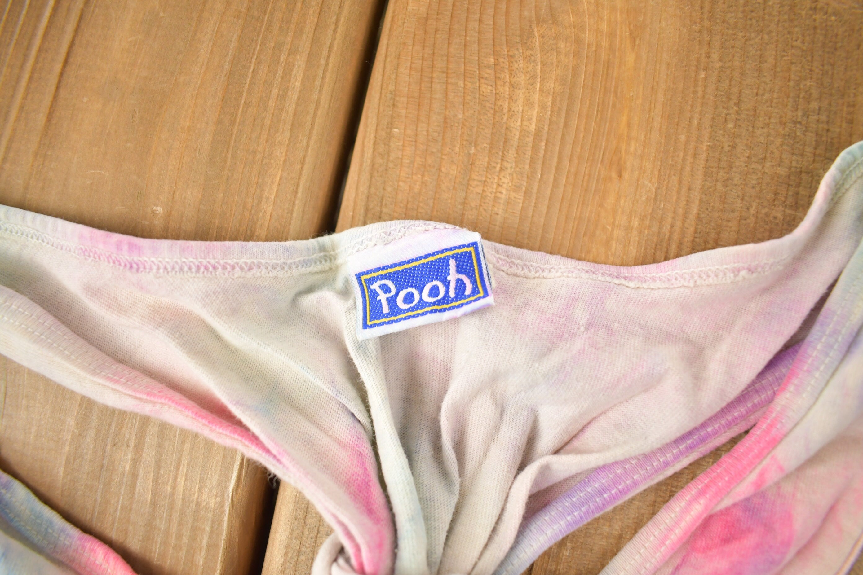 Vintage 1990s Winnie The Pooh Graphic Tie Dye Tank Top
