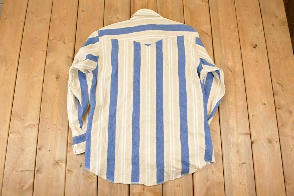 Vintage 1990s Wrangler Rodeo Button Up Shirt Mens L