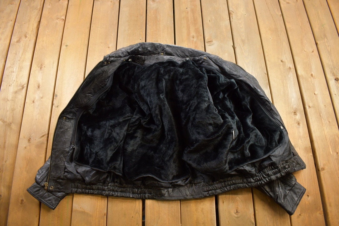 Vintage 1980s Deadstock Giovanni Navarre Leather Jacket