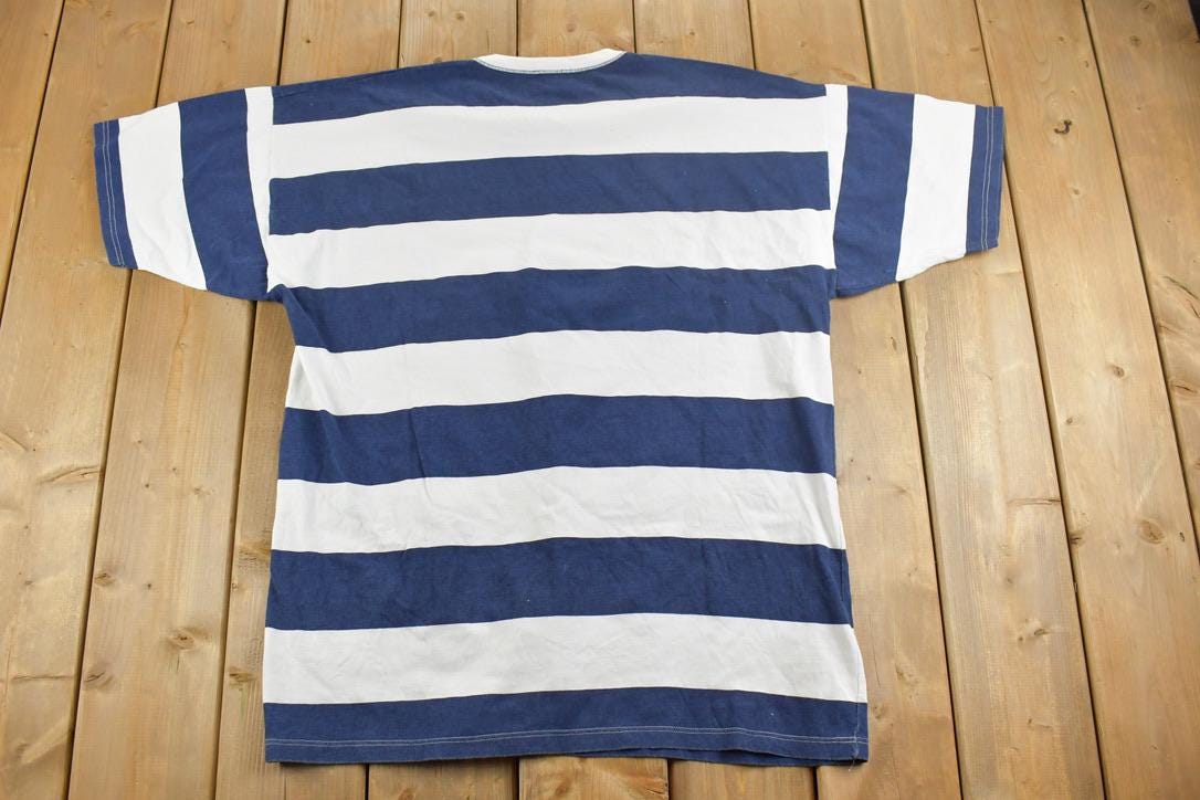 Vintage 1990s Bahamas Striped Souvenir T-Shirt