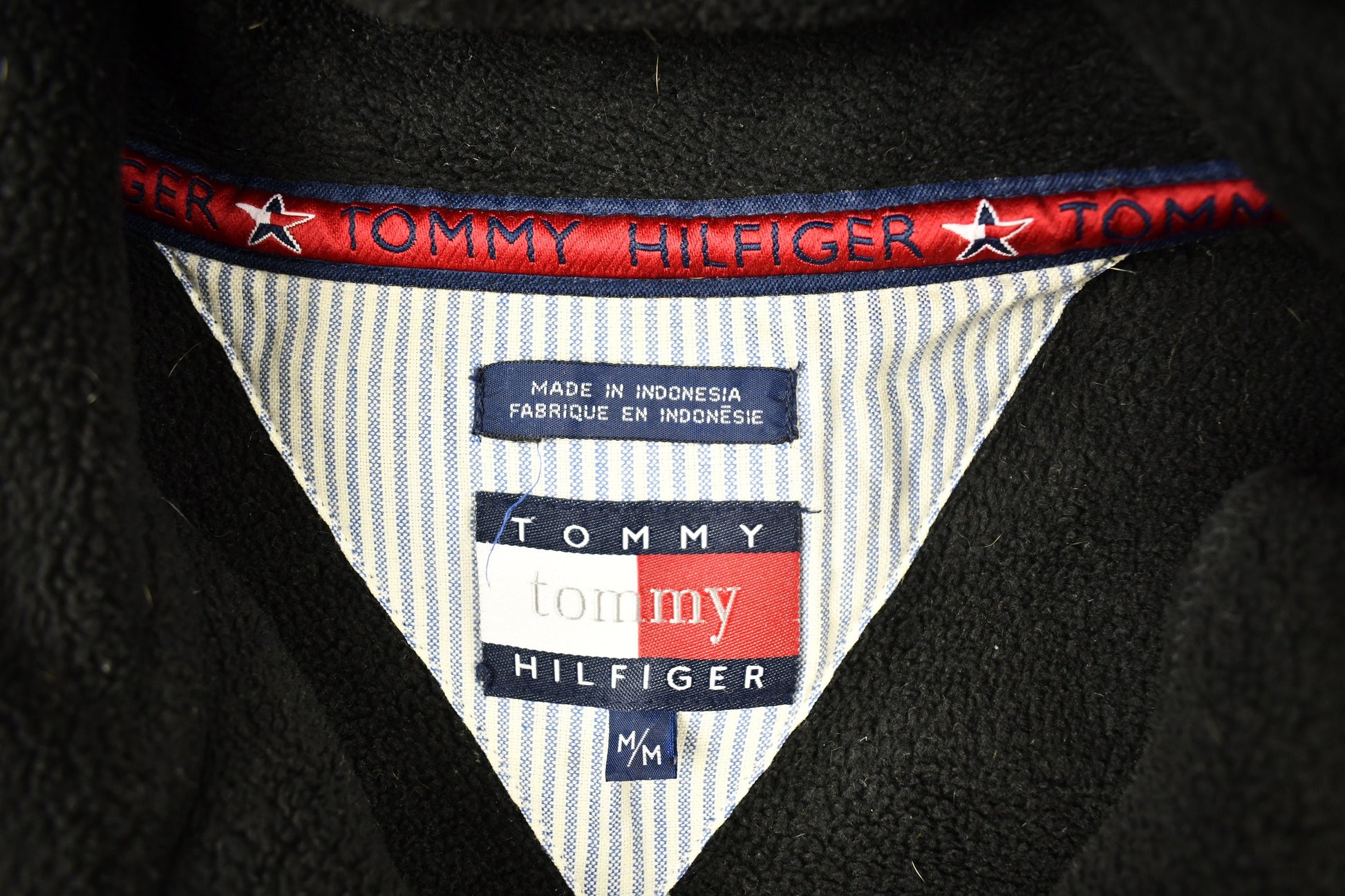 Vintage 1990s Tommy Hilfiger Quarter Zip Fleece Sweater