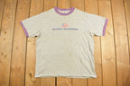 Vintage 1990s Busch Gardens Ringer Souvenir T Shirt Streetwear Made In USA