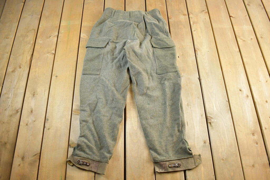 Vintage 1960s Military Wool Trousers Men's 30 x 29
