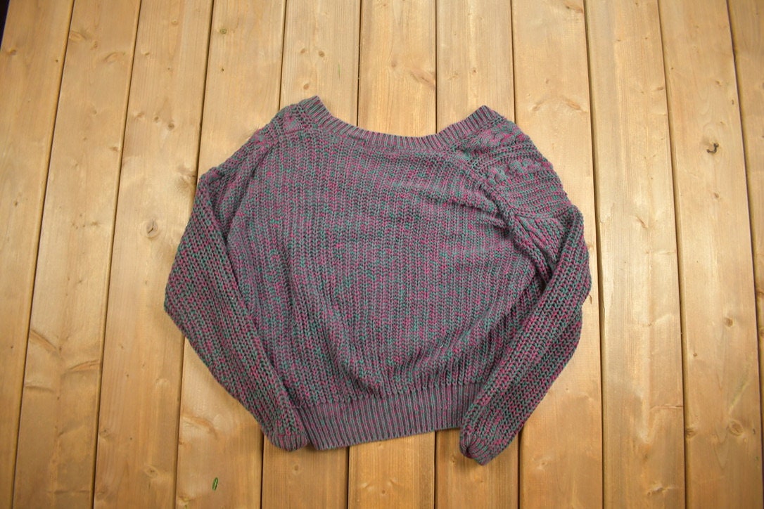 Vintage 1990s Cristina Knitted Cardigan Sweater