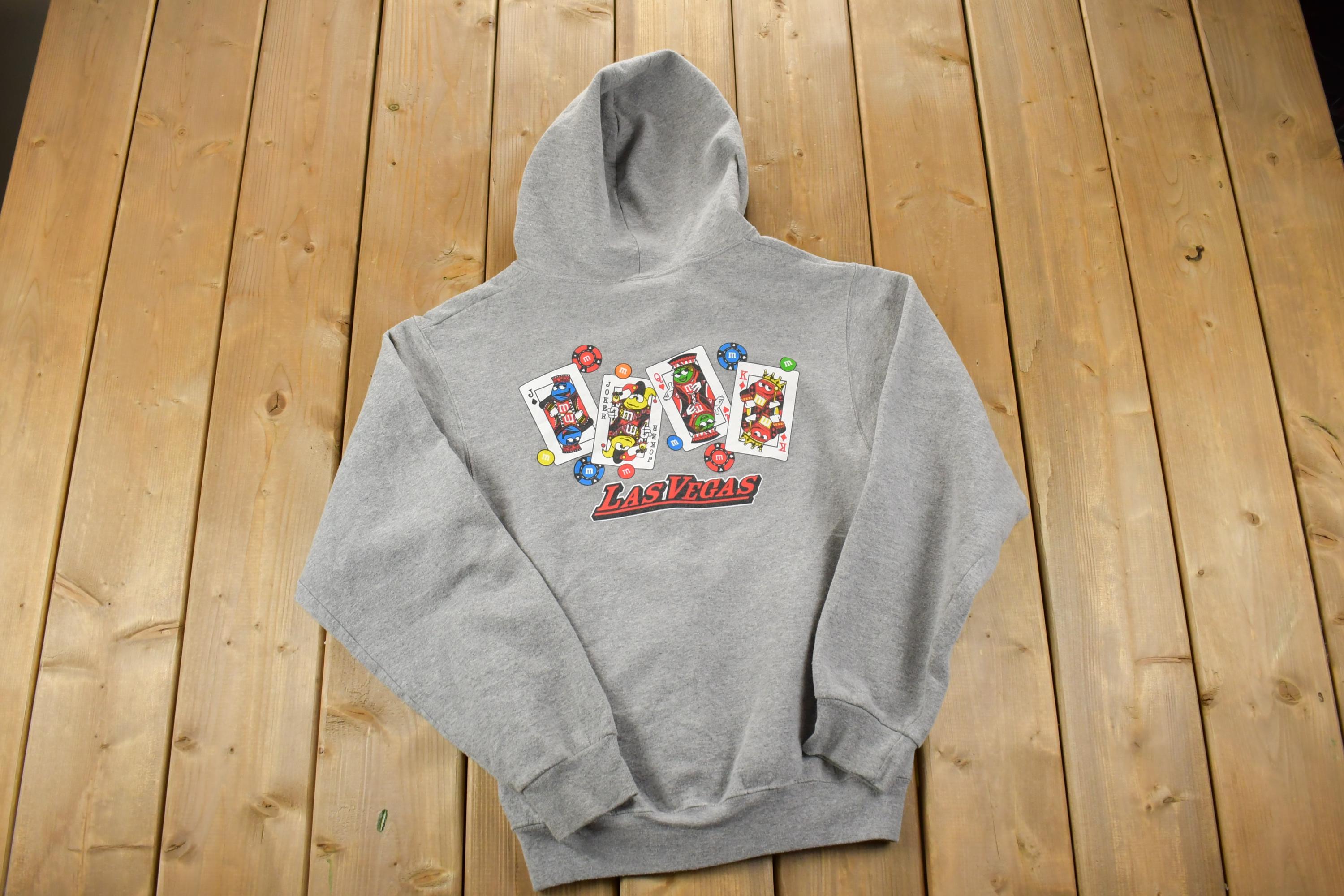 Vintage 1990s Las Vegas M&M's Zip Up Hoodie Sweatshirt