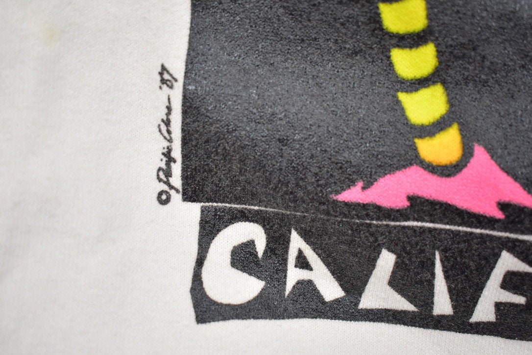 Vintage 1980s California Crewneck Sweatshirt / 80s Crewneck / Souvenir Sweater / Streetwear / Travel And Vacation / 80s California Crewneck