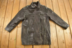 Vintage 1990s Danier Leather Trench Coat