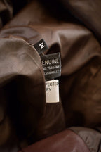 Vintage 1990s Winlit Leather Trench Coat Jacket