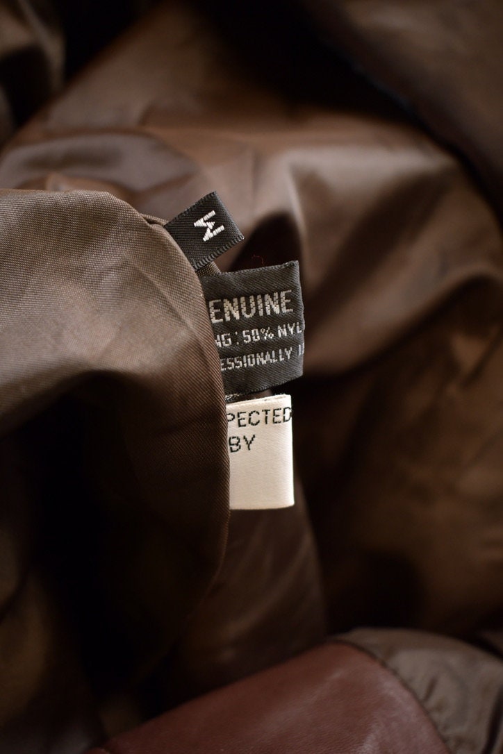 Vintage 1990s Winlit Leather Trench Coat Jacket
