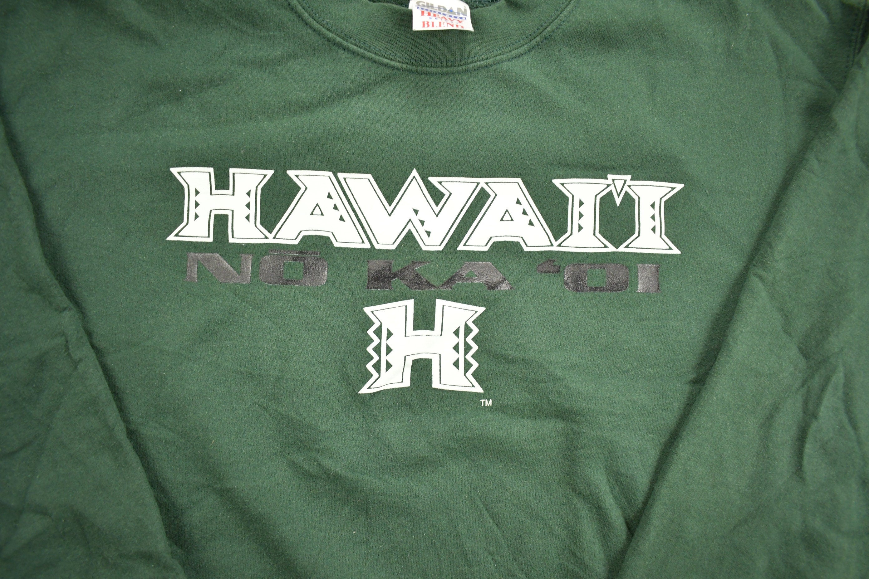 Vintage 1990s Hawaii Themed Novelty Crewneck Sweatshirt