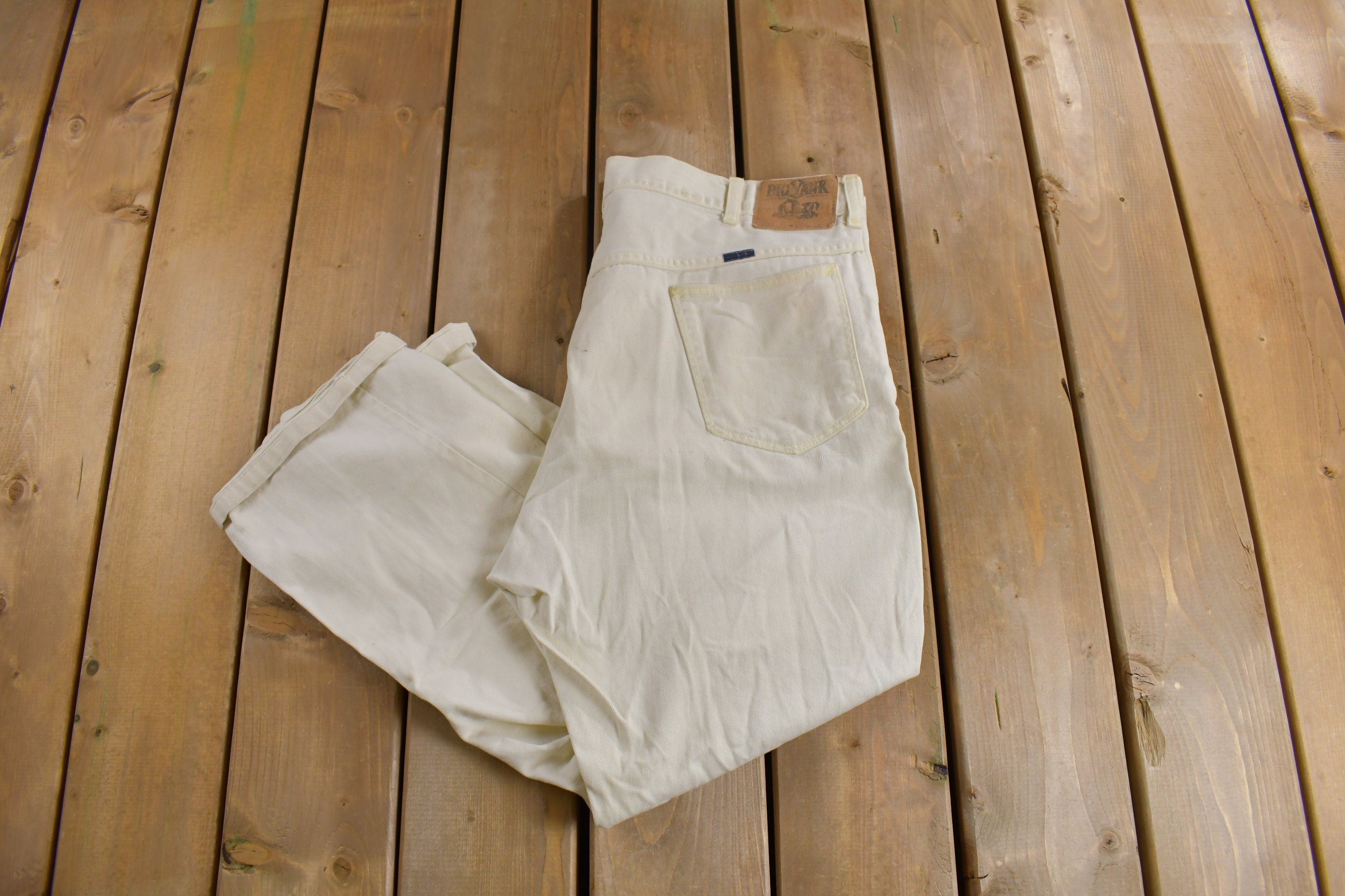 Vintage 1990's Big Yank White Jeans Size 38 x 26