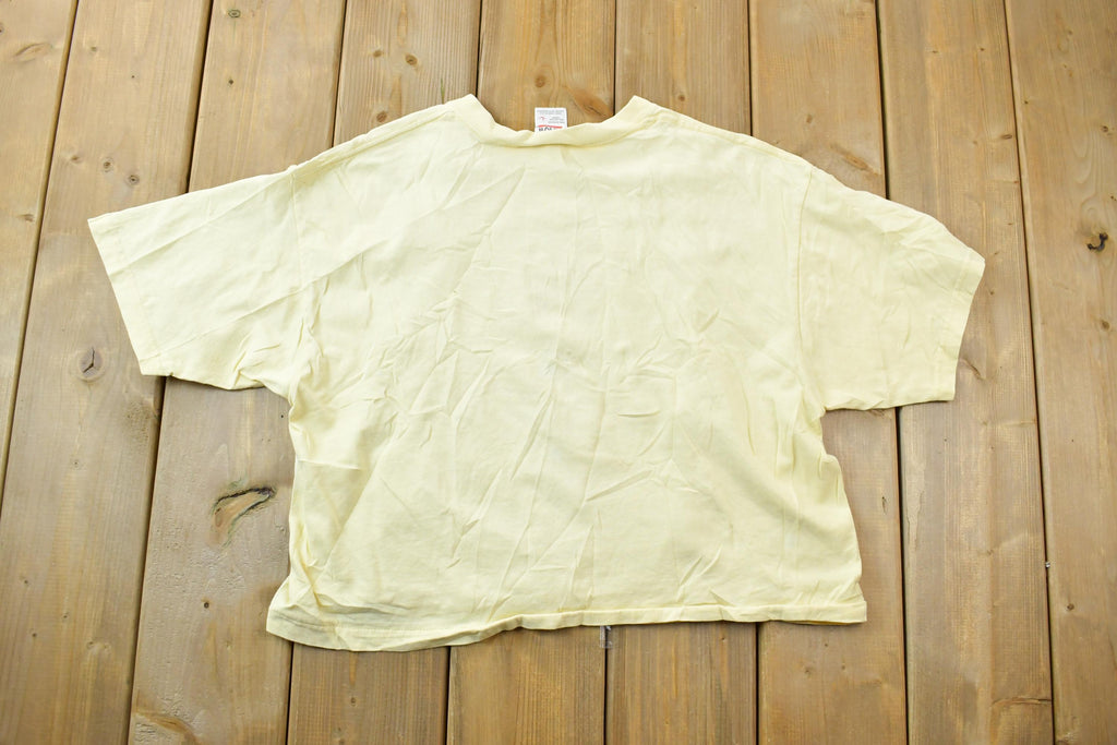 Vintage 1990s Montana Fancy Mixed Wildflowers Souvenir T-Shirt / Streetwear / Made In USA / Vacation Tee / Travel T Shirt