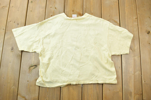 Vintage 1990s Montana Fancy Mixed Wildflowers Souvenir T-Shirt / Streetwear / Made In USA / Vacation Tee / Travel T Shirt