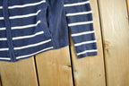 Vintage 1990s Lauren Ralph Lauren Active Knit Full Zip Sweater Women's Small / Striped Sweater / Polo