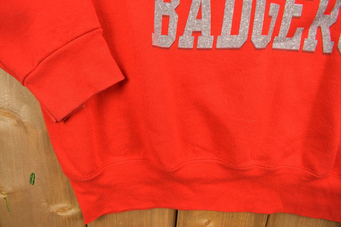 Vintage 1990s University Of Wisconsin Badgers Pro Player 90s Crewneck