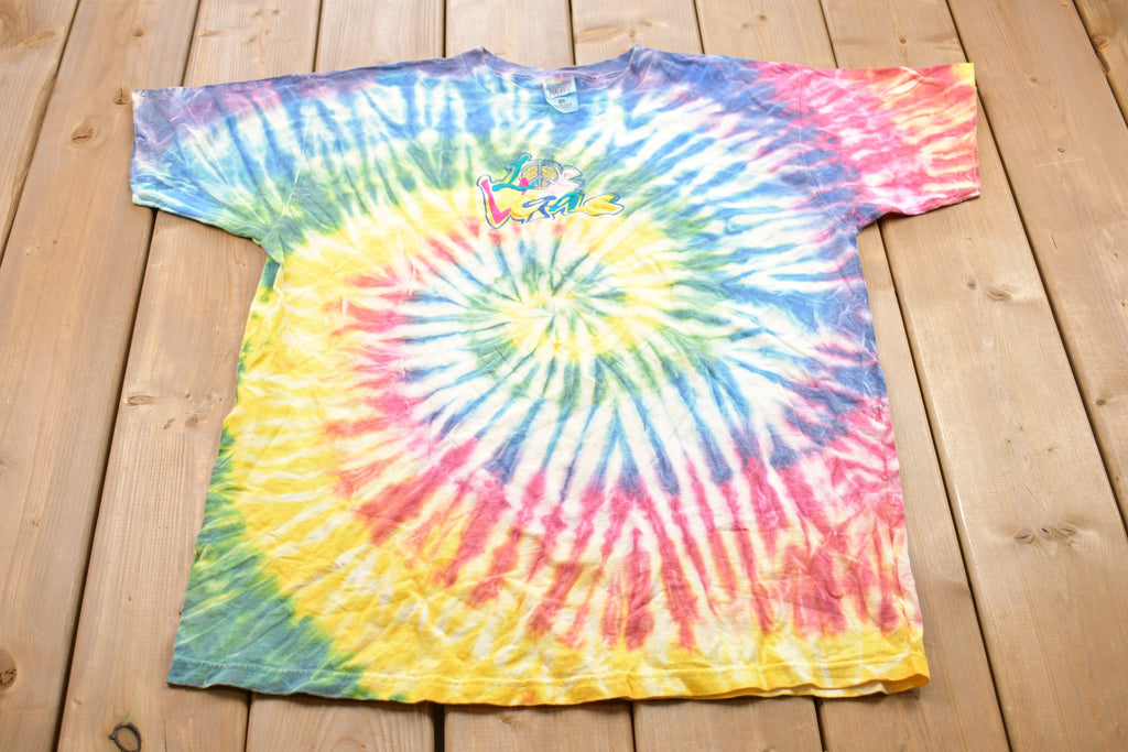 Vintage 1990s Las Vegas Embroidered Tie-Dye T-Shirt