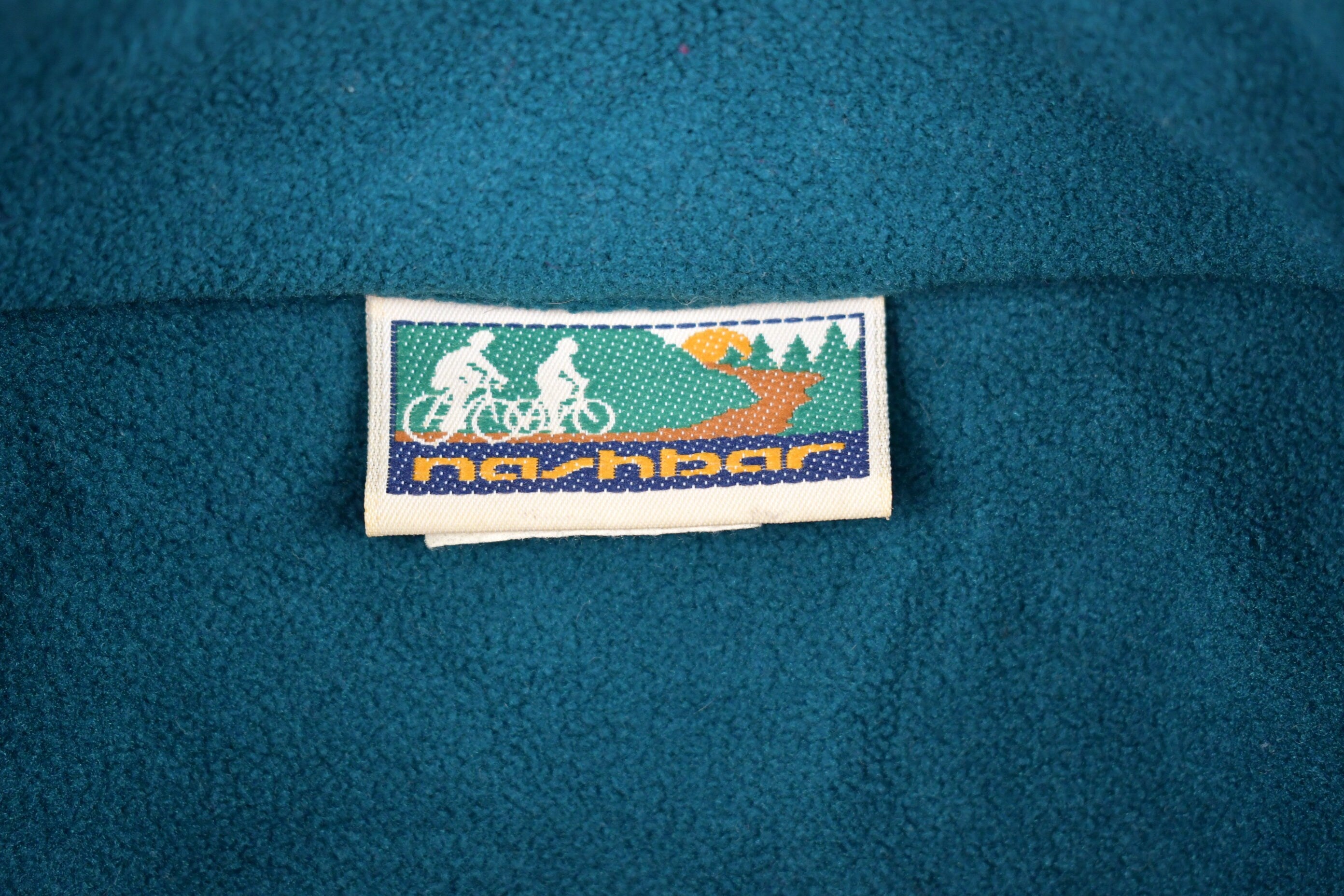 Vintage 1990s Nashbar Quarter Zip Fleece Sweater