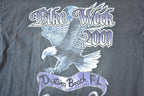 Vintage 2001 Daytona Beach Bike Week FAB Eagle Souvenir Single Stitch Graphic Print T-Shirt Made In