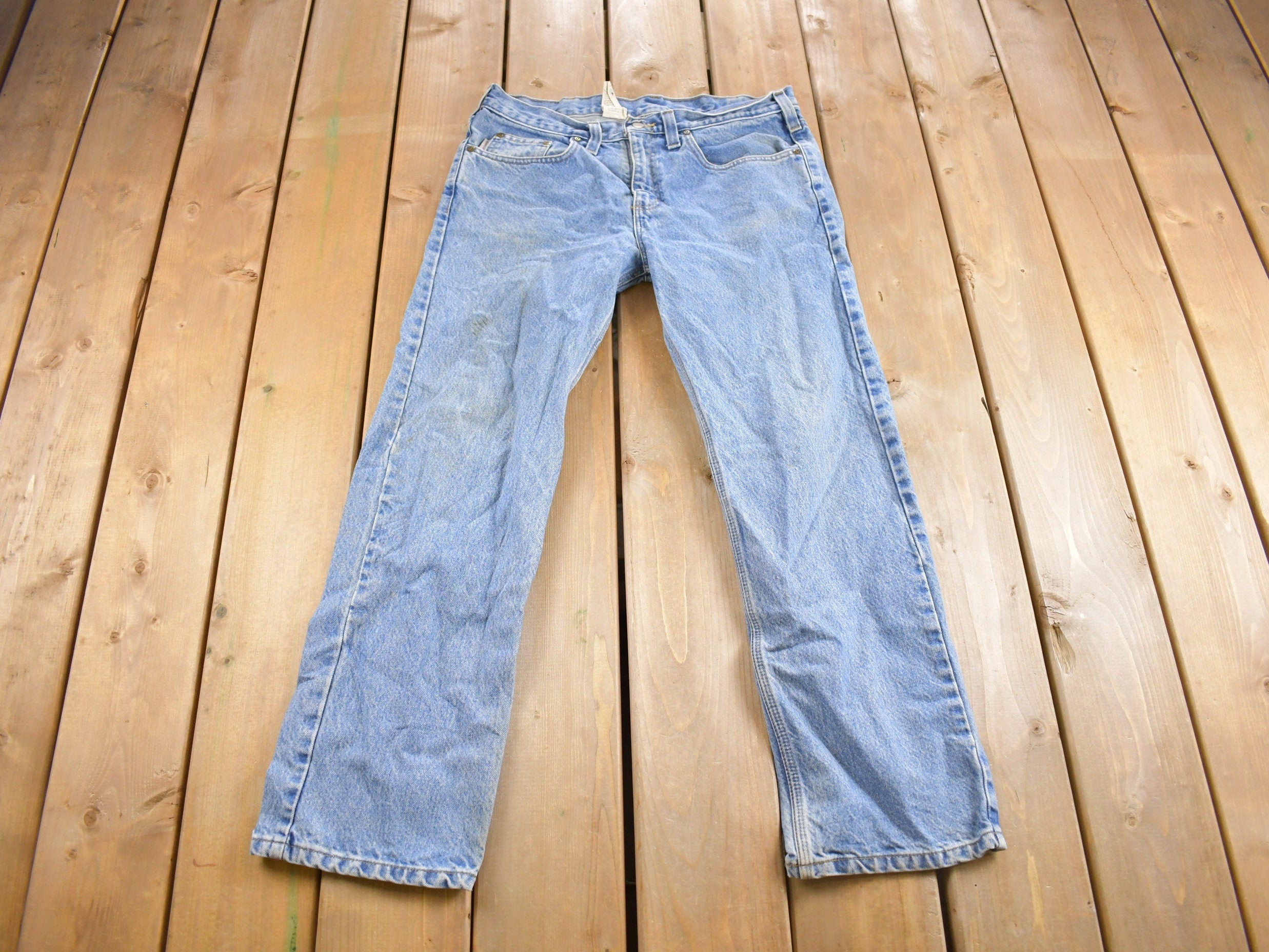 Vintage 1990s Carhartt Work Jeans Size 34 x 27