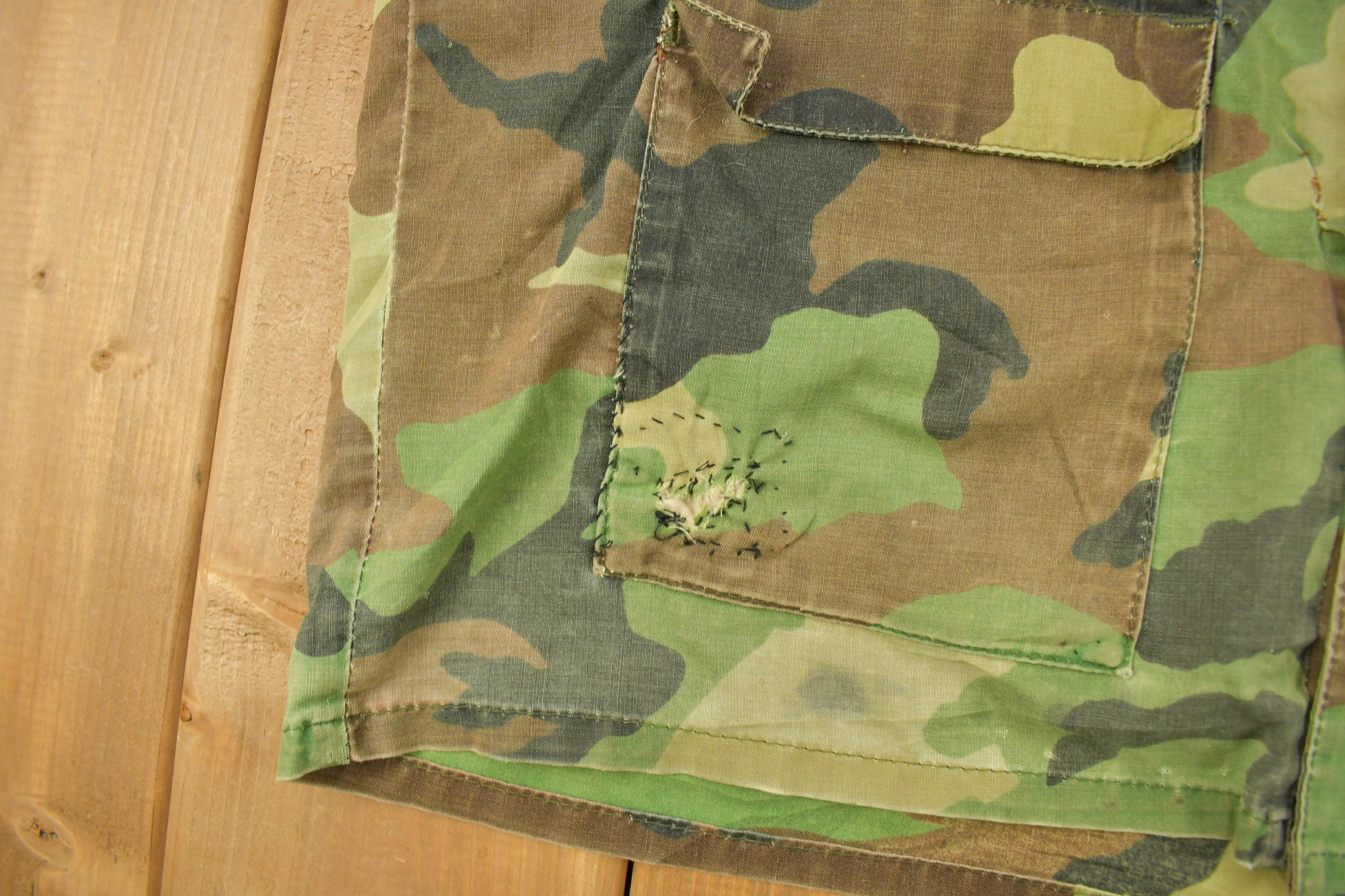 Vintage 1980s Sportsman Selection By Zero Zone Camouflage Button Up Shirt