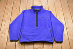 Vintage 1990s St. Johns Bay Half Zip Fleece Sweater