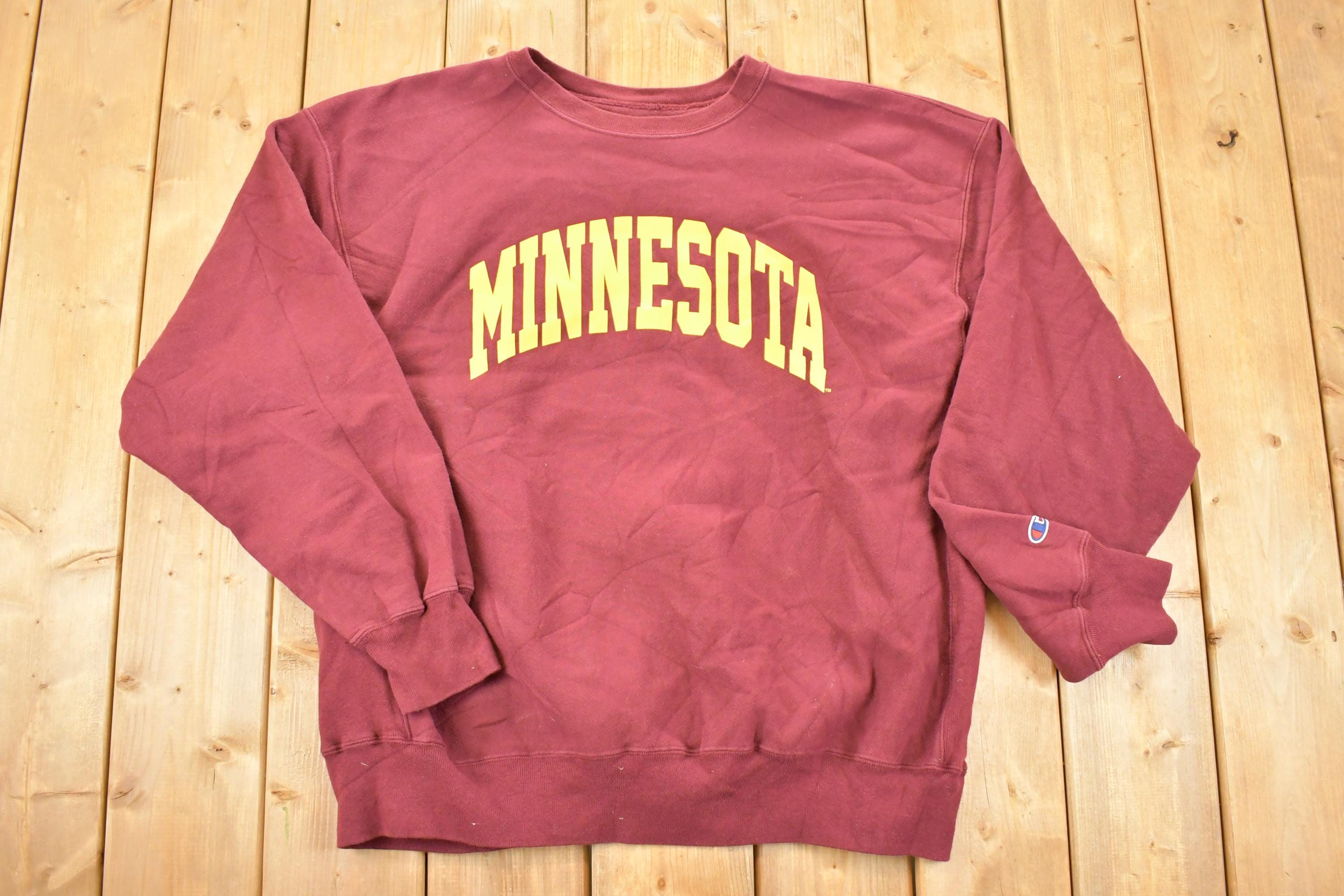 Vintage Y2K Champion Premium Reverse Weave Minnesota Crewneck Sweatshirt Men's XXL