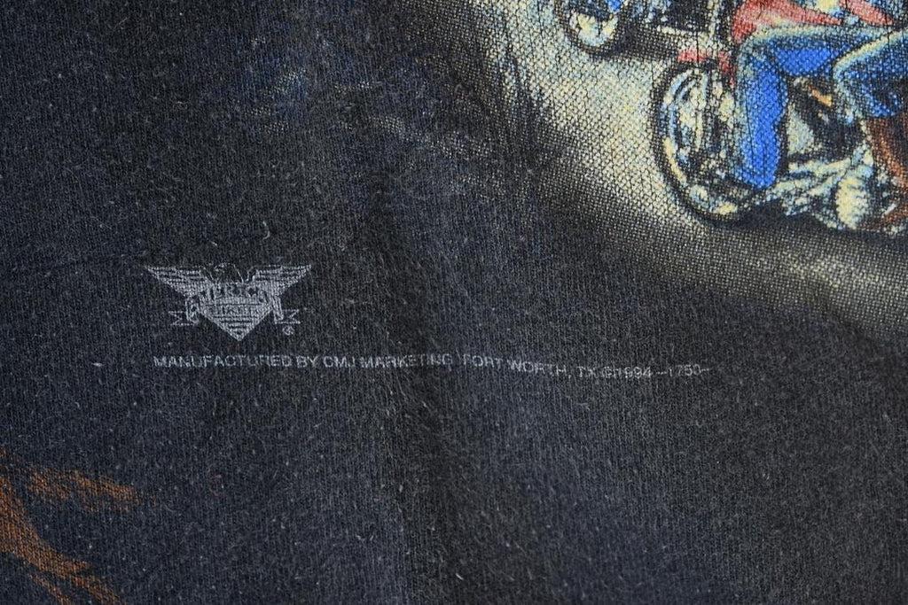 Vintage 1994 Sturgis Black Hills Rally 3D Emblem All Over Print Wolf Graphic Shirt