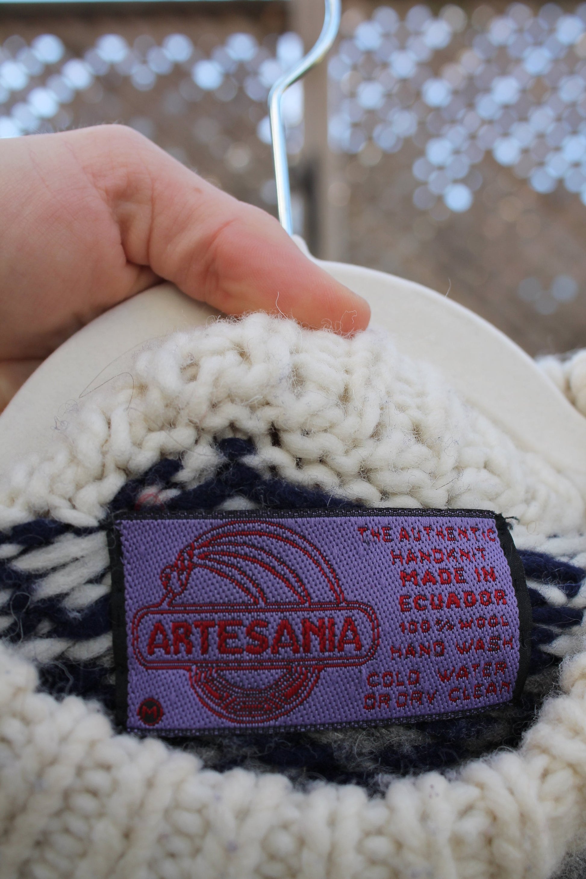 Vintage 1980s 100% Wool Crewneck Knitted Sweater