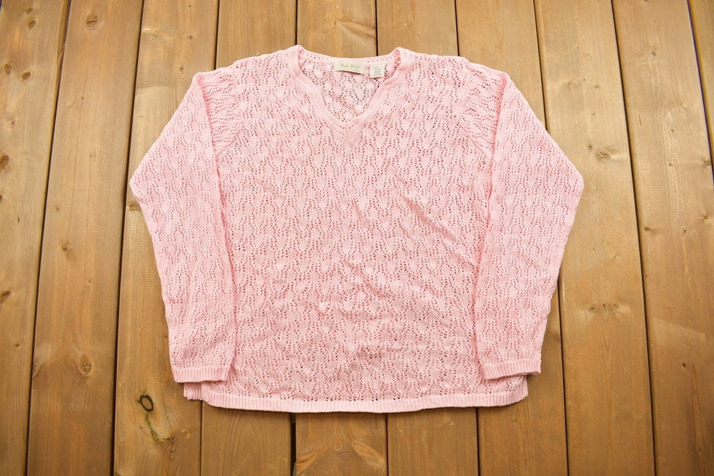 Vintage 1990s Loose Gauge Knitted Crewneck Sweater