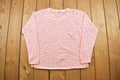 Vintage 1990s Loose Gauge Knitted Crewneck Sweater
