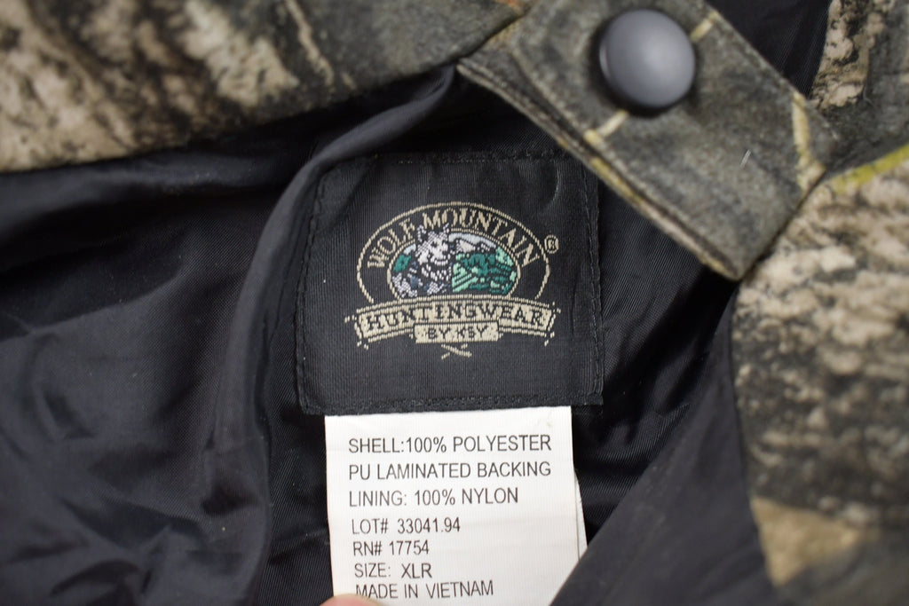 Vintage 1990s Wolf Mountain Hunting Wear Windbreaker Jacket