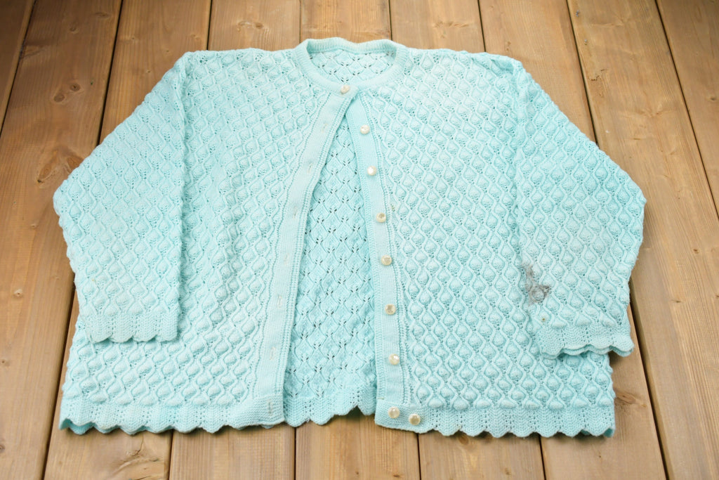 Vintage 1990s Knitted Sweater  Vintage 90s Cardigan  Pattern Sweater  Outdoor  Hand Knit  Pullover Sweatshirt  90s Cardigan