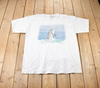 Vintage 1990s Dolphin Theme Poem Graphic T-Shirt Made In USA