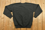 Vintage 1990s Lee Heavyweight Blank Black Crewneck Sweatshirt