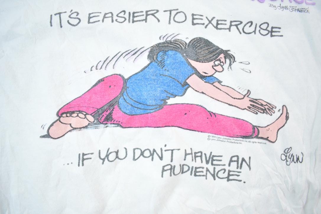 Vintage 1990s For Better Or For Worse Exercise Graphic T-Shirt