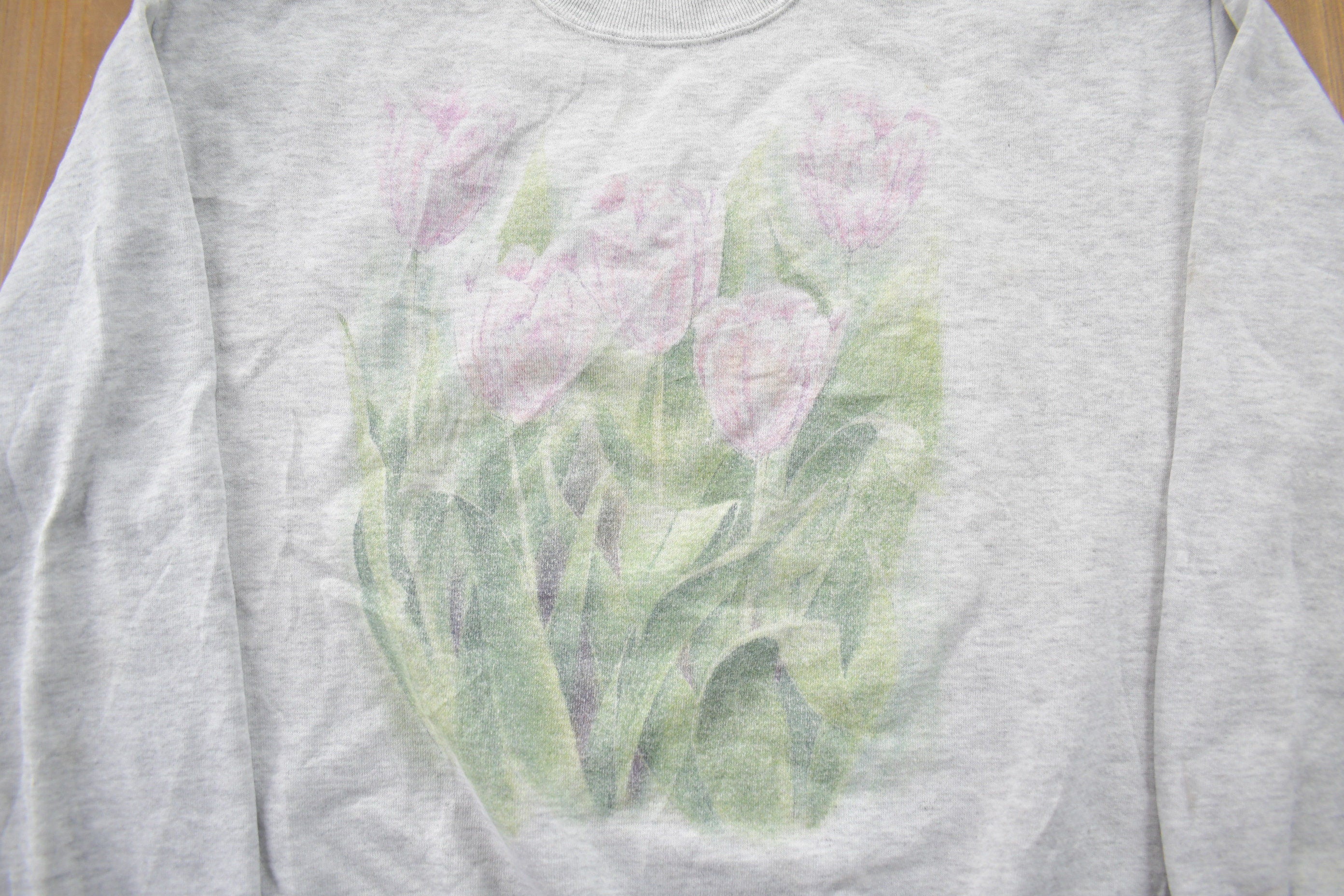 Vintage 1990s Cute Tulips Sweater
