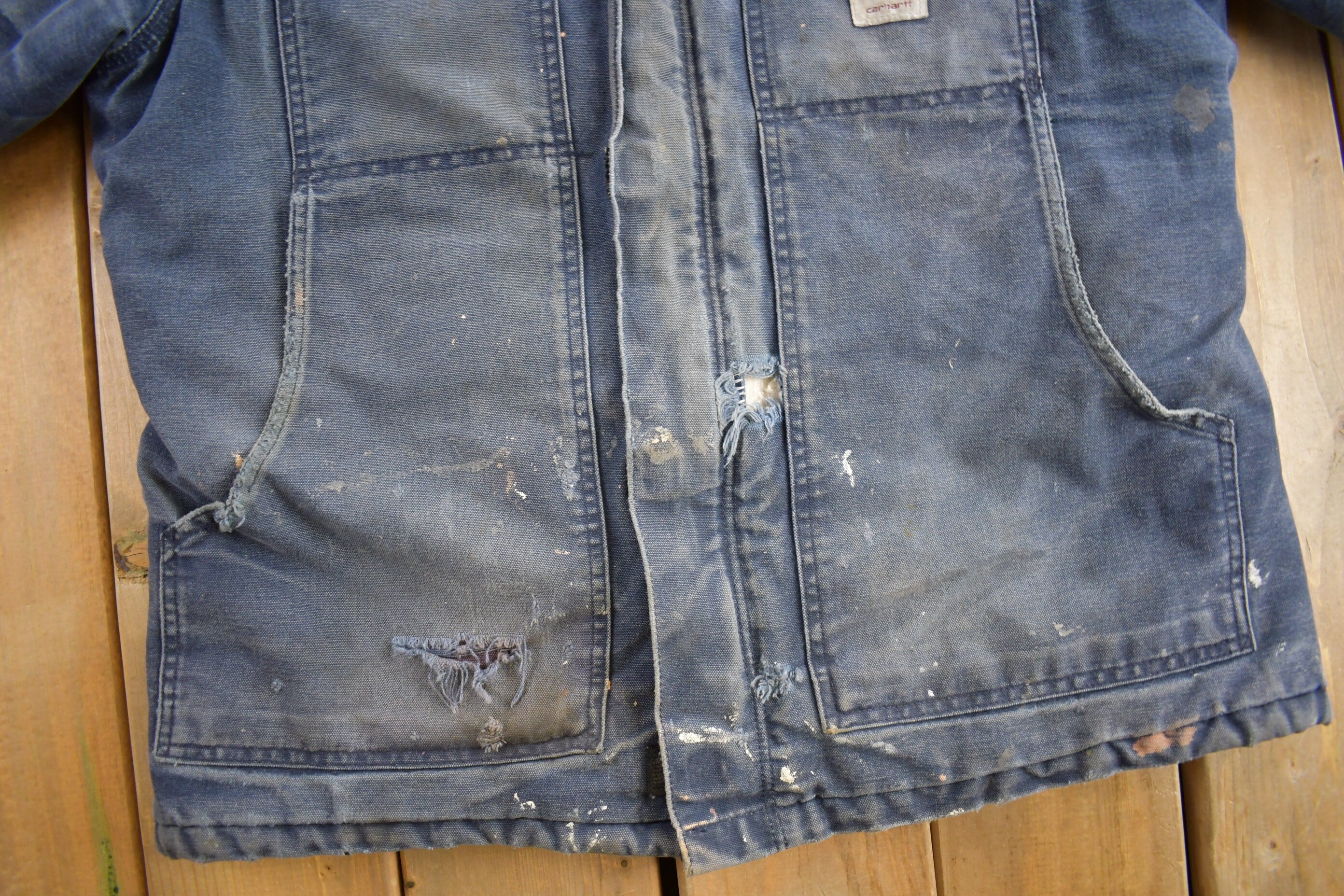 Vintage 1990s Traditional Carhartt Distressed Work Coat