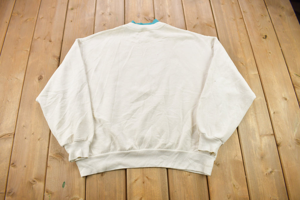 Vintage 1990s Feather Theme Crewneck Sweatshirt