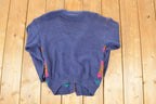 Vintage 1980s Victoria Jones Petites Abstract Knit Cardigan Sweater Women's S