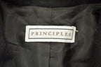 Vintage 1990s Black Lined Trench Coat /