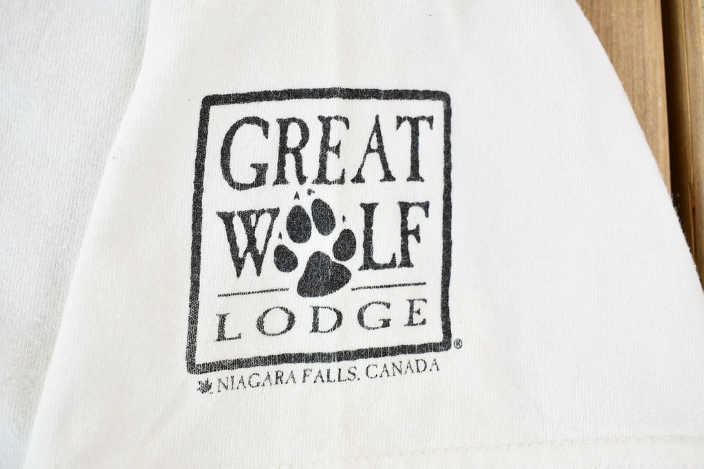 Vintage 1990s Great Wolf Lodge Niagara Falls Canada Single Stitch Souvenir Graphic Travel T-Shirt