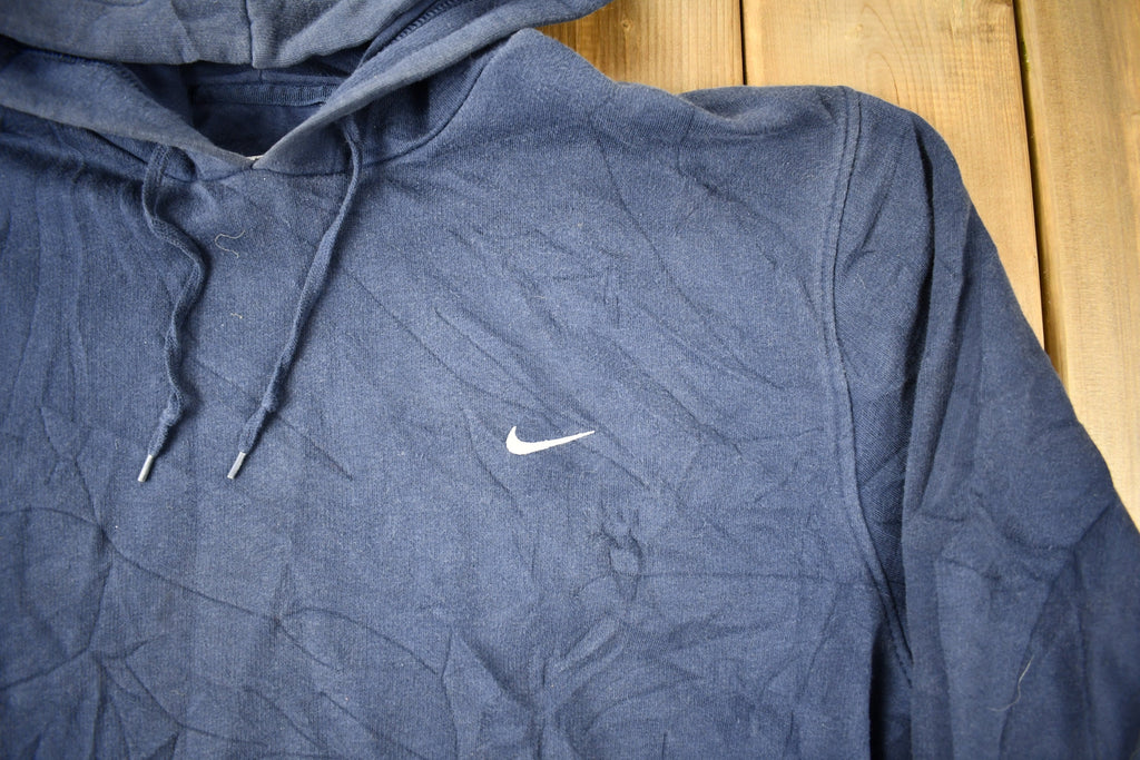 Vintage 1990s Nike Embroidered Mini Swoosh Hoodie Sweatshirt / Vintage Nike / Sportswear / Streetwear / Athleisure
