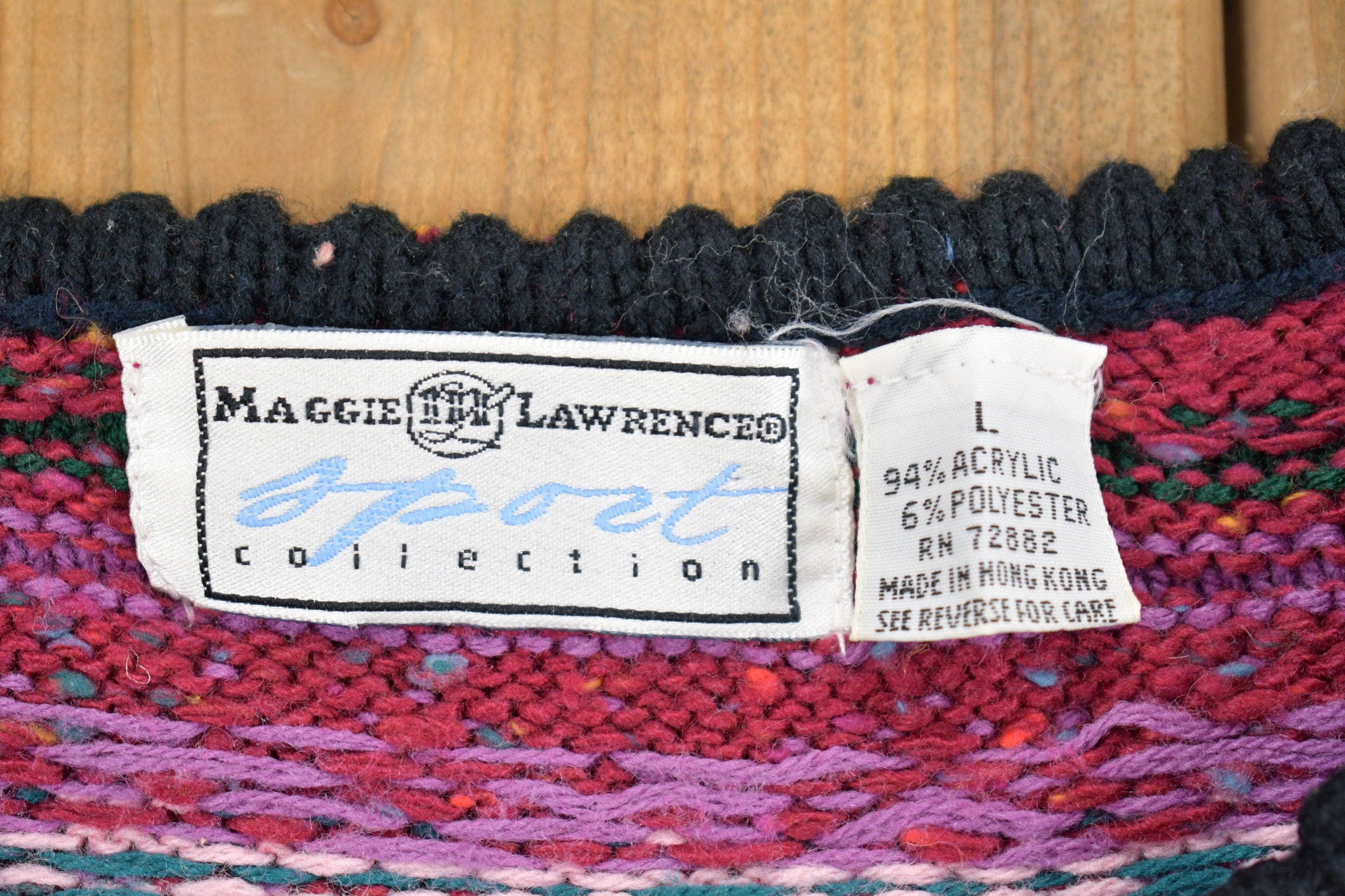 Vintage 1990's Maggie Lawrence Sport Knit Sweater