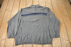 Vintage Y2K Chaps Embroidered Logo Quarter Zip Knit Sweater Size XL